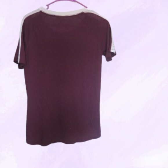 PINK Victoria's Secret outline pink sequined 86 t-shirt "pink" down sleeves XS - Picture 2 of 8